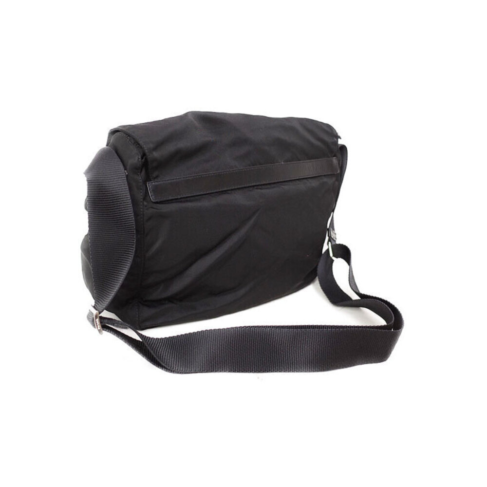 Prada Bag Messenger Saffiano Black Nylon Tessuto